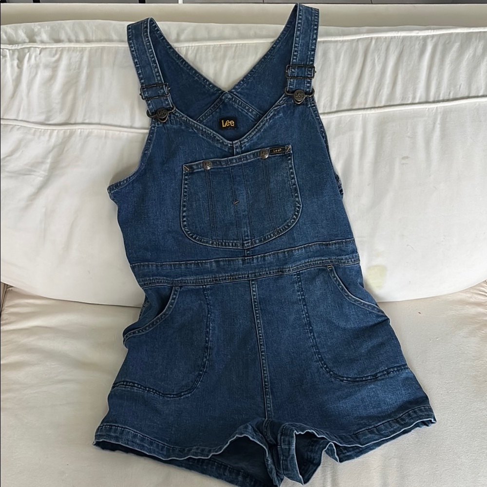 Lee Blue Denim Overalls with Adjustable Straps